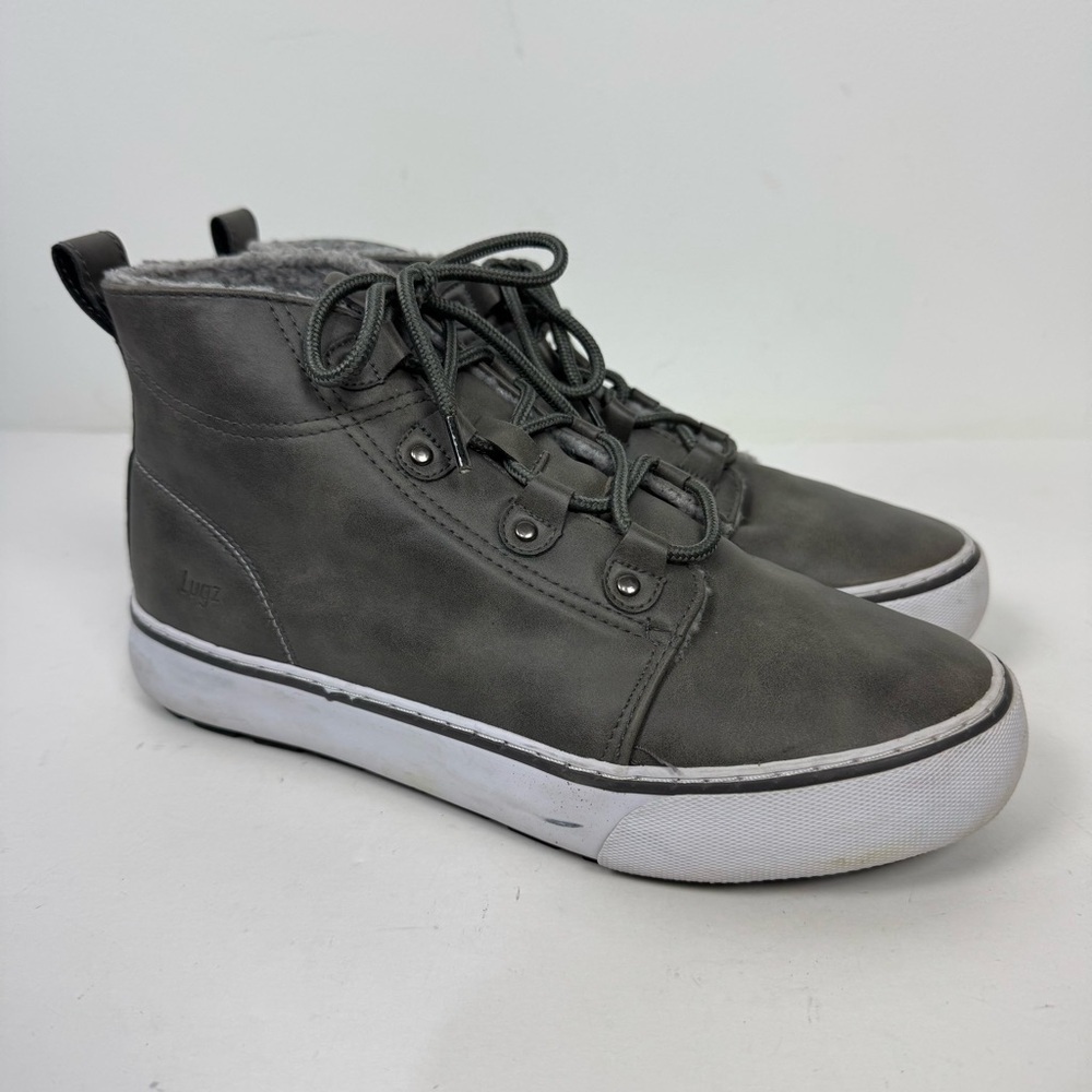 Lugz Grey Gray High Top Lace Up Ankle Boots Sneakers Casual EVERGFD-0257